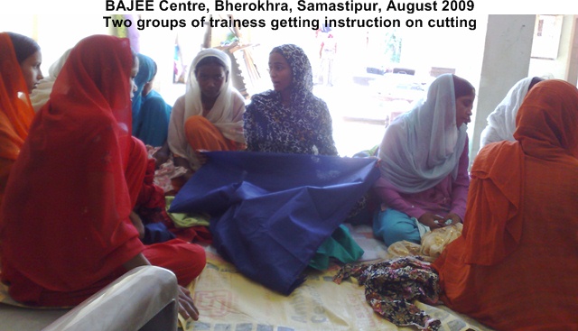 BAJEE Training Centre, Samastipur: Students in the Sewing Class
