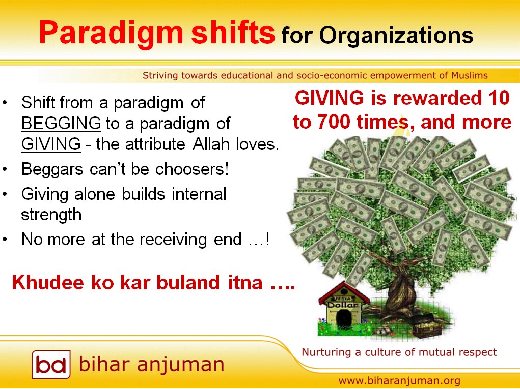 paradigm shift that biharanjuman wants to bring about