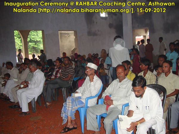 RAHBAR Coaching Center, Nalana @ Asthawan: Inauguration Ceremony, 15th September 2012