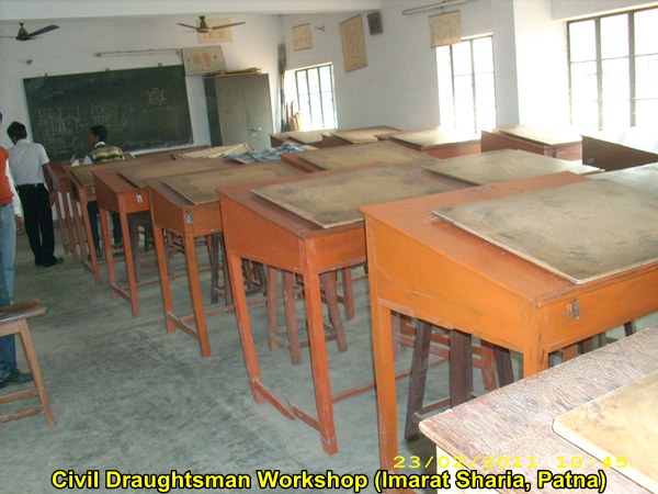 A view of the Civil Draughtsman Workshop @ Imarat Sharia, Patna