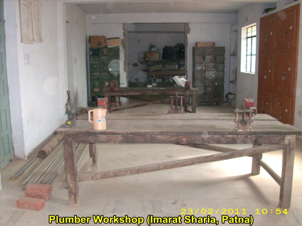 A view of the Plumber Workshop @ Imarat Sharia, Patna
